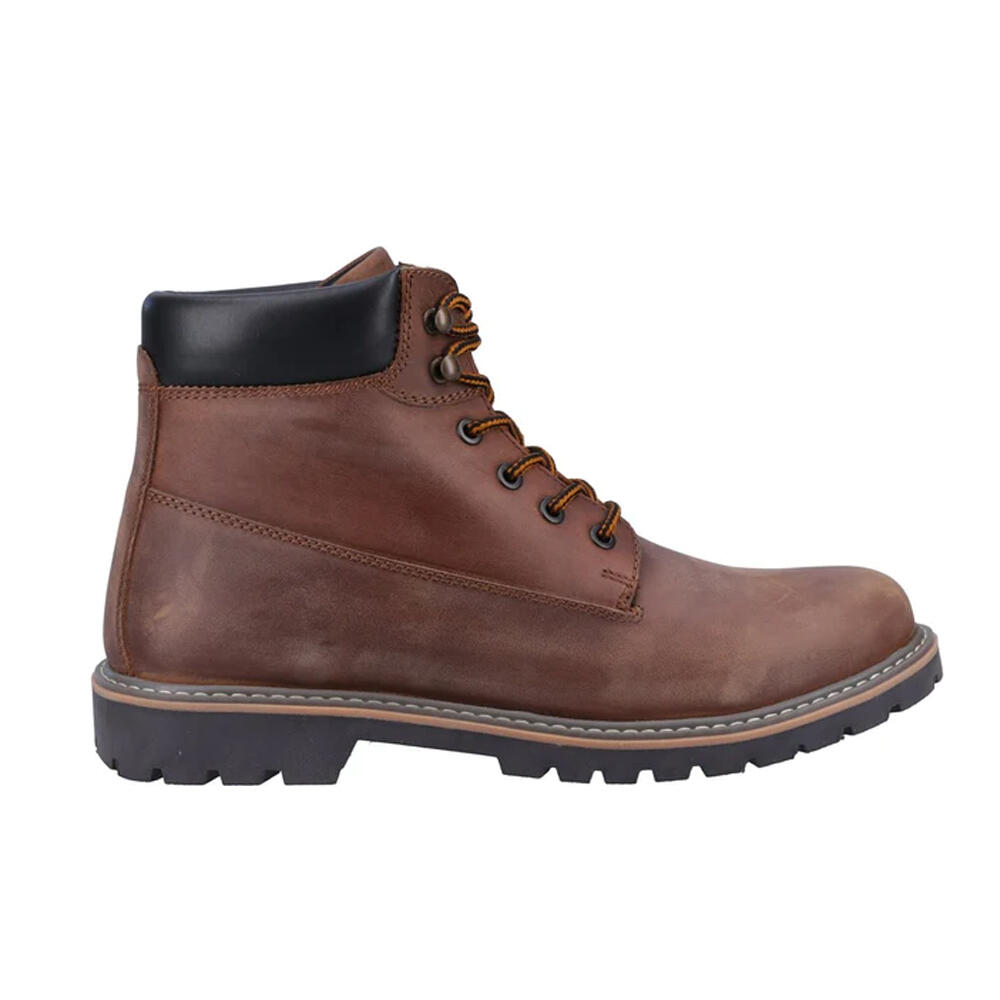 Mens Pitchcombe Leather Waterproof Ankle Boots (Brown) 3/5