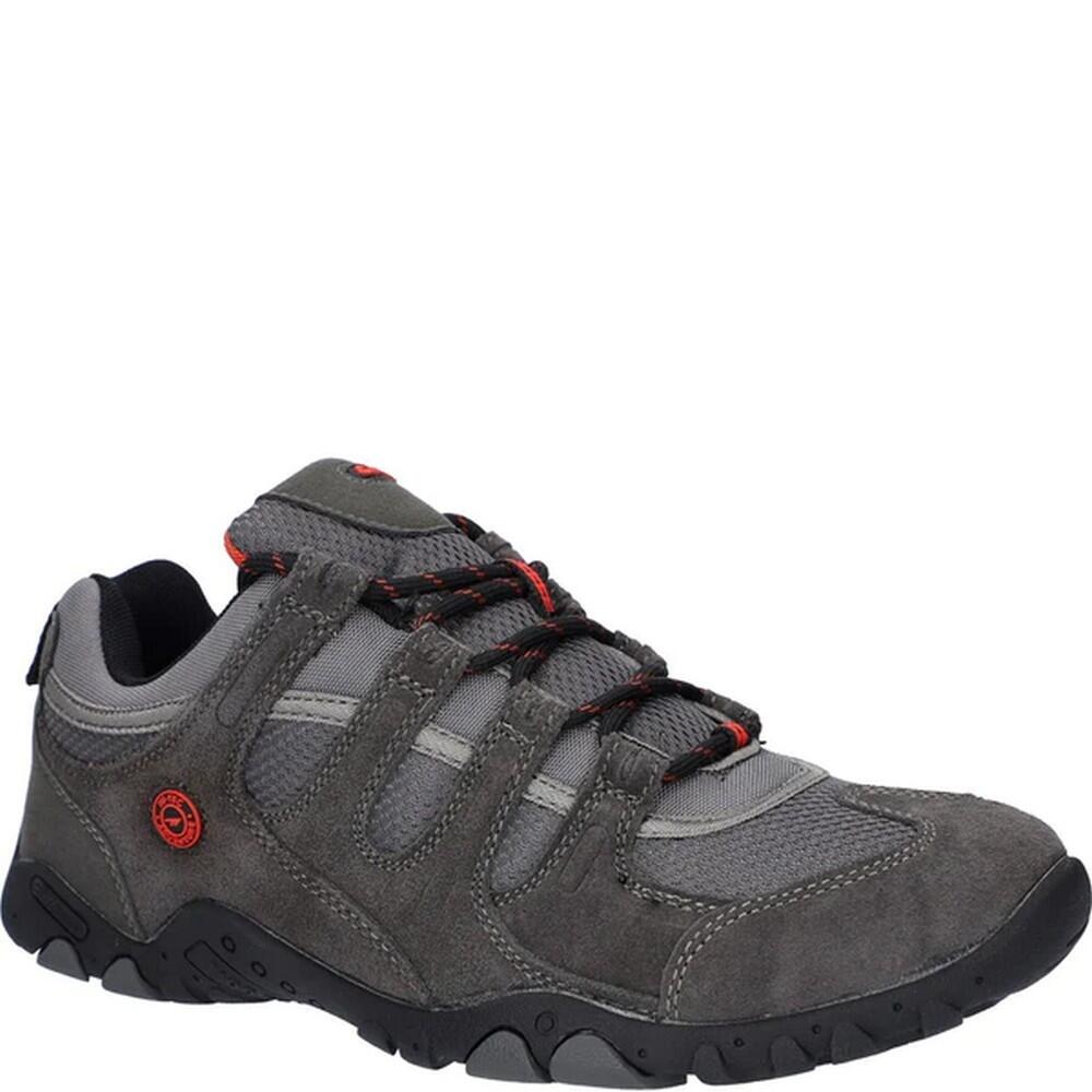 QUADRA Men's Walking Shoes (Charcoal / Red)