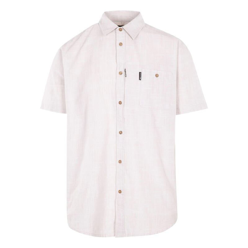 Camisa Basham de Tela para Hombre Oatmilk