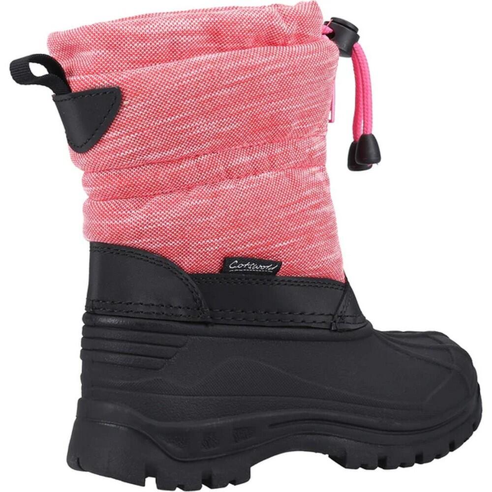 Childrens/Kids Bathford Wellington Boots (Berry/Black) 4/5