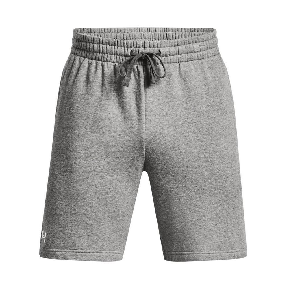 UNDER ARMOUR Mens Rival Fleece Shorts (Castle Rock/White)