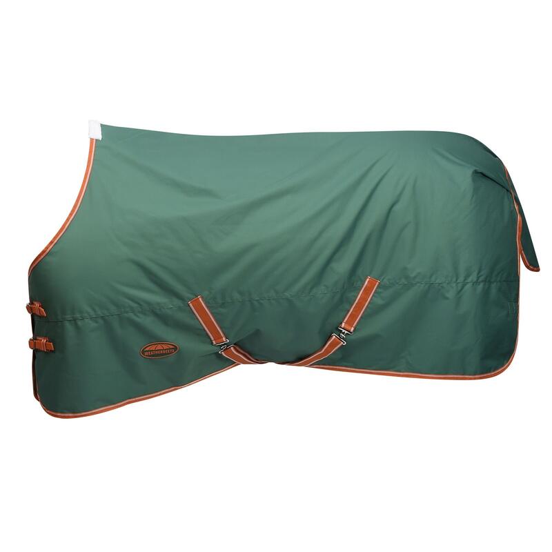 Couverture d'extérieur pour chevaux COMFITEC TYRO (Vert / Orange foncé / Blanc)