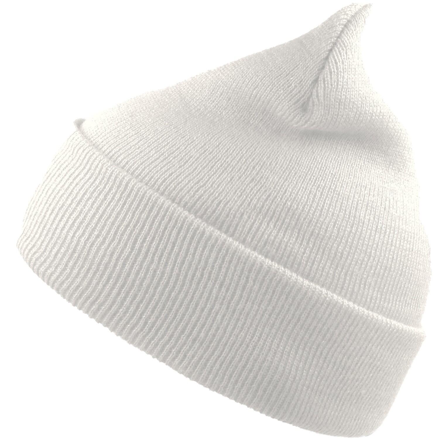 ATLANTIS Unisex Adult Wind Recycled Cuffed Beanie (White)