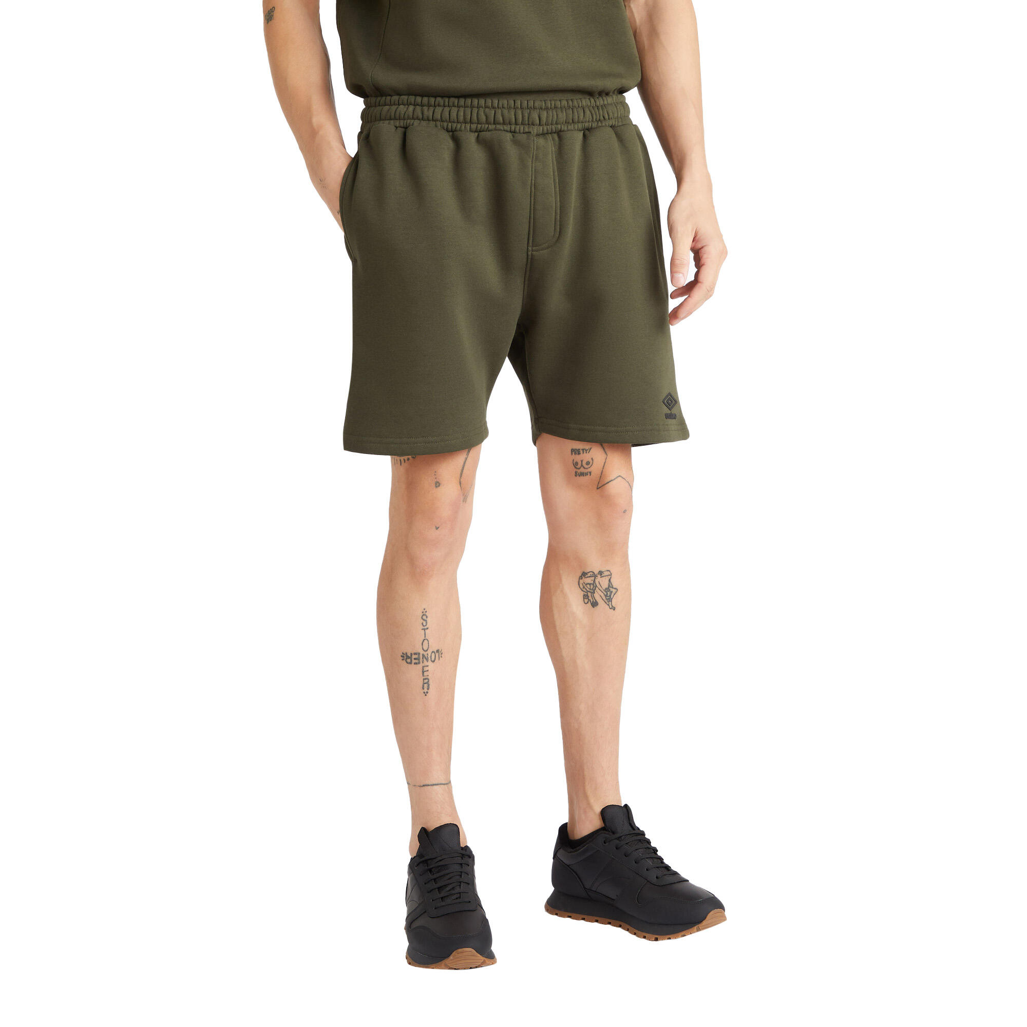 Mens Core Jog Shorts (Forest Night/Black) 4/4