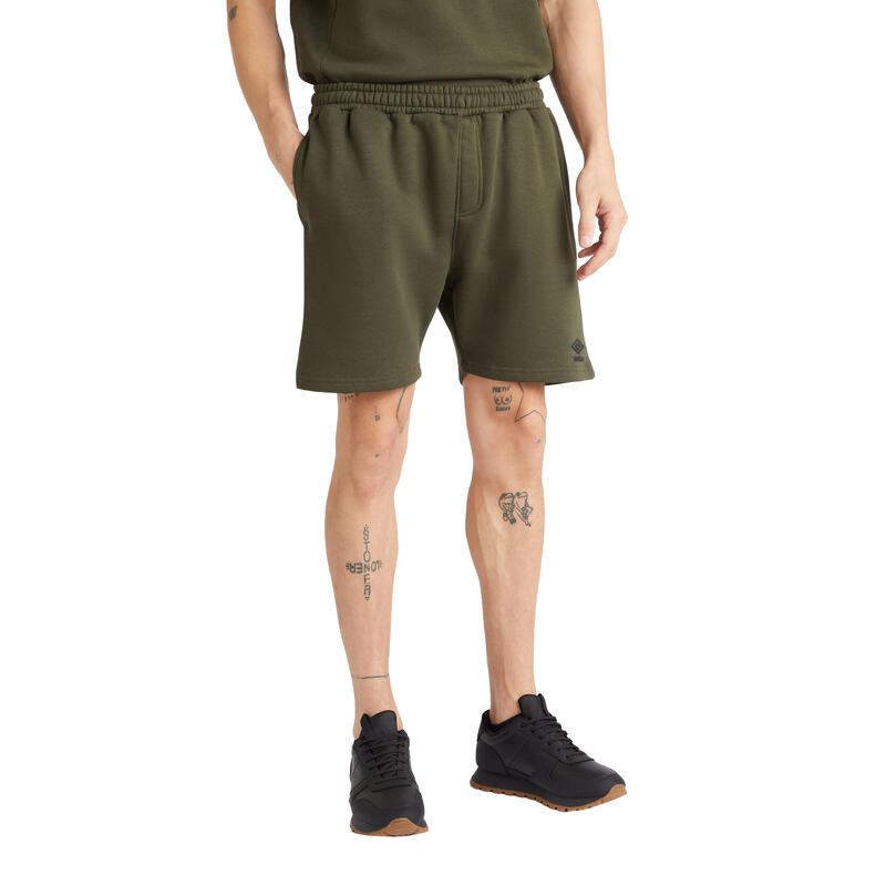 Short CORE JOG Homme (Vert kaki foncé / Noir)