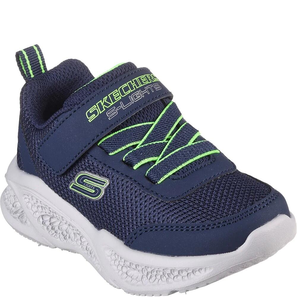 SLIGHTS METEORLIGHTS Boy's Sneakers (Navy blue / Light green)