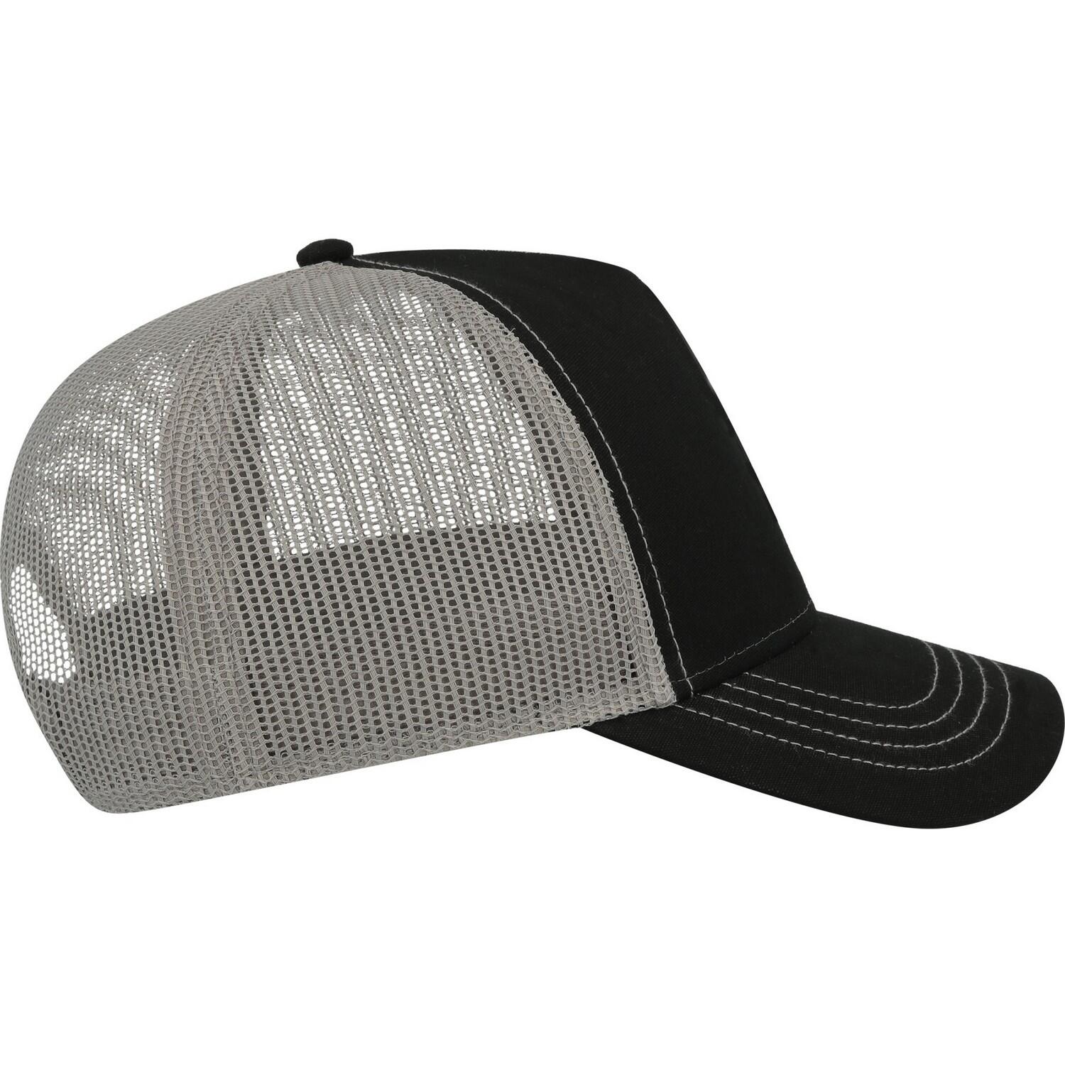 Casquette Trucker RAPPER Adulte (Noir / Gris) 3/4