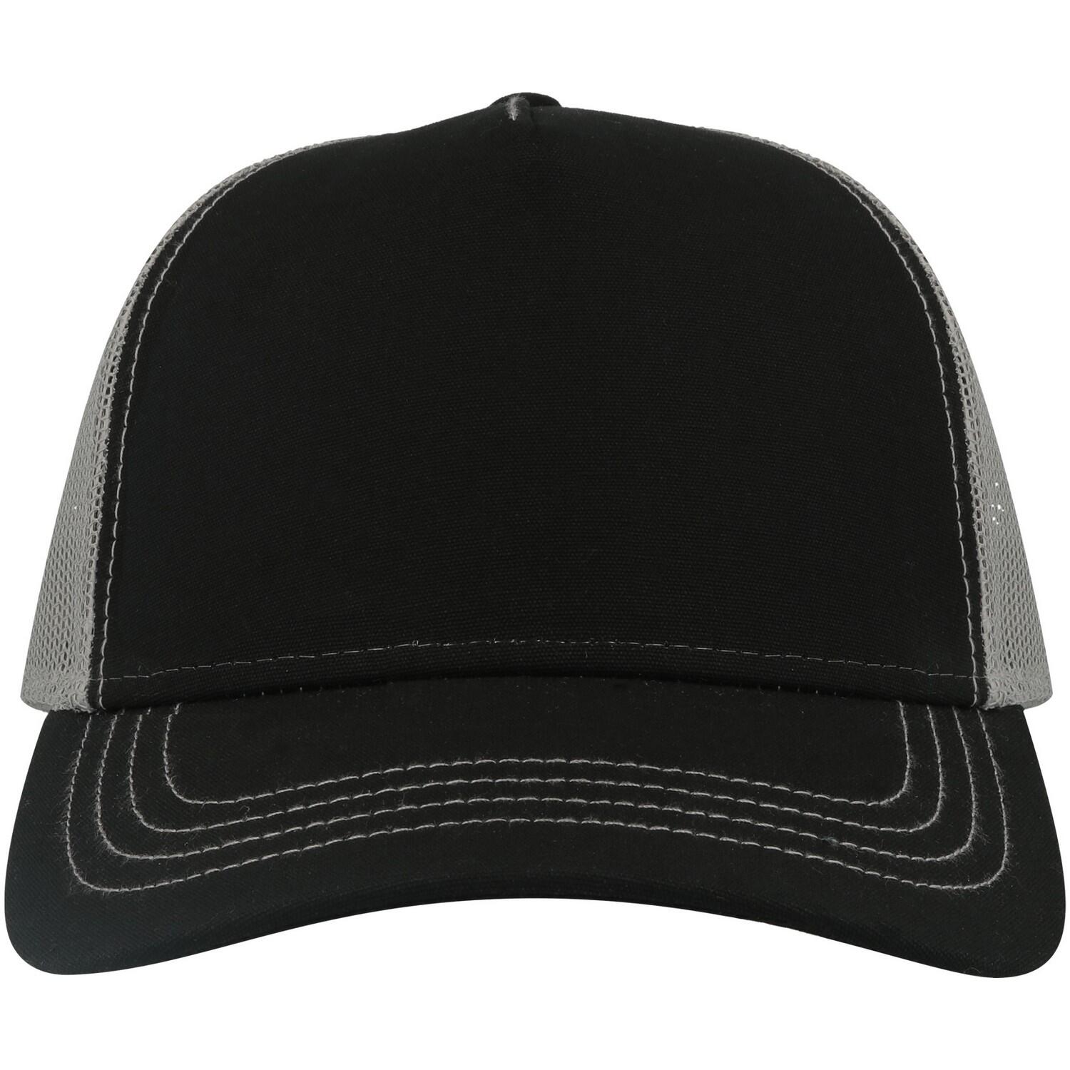 Cappello trucker RAPPER adulto (nero/grigio)