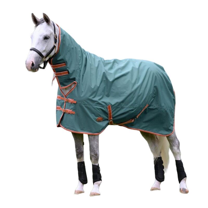 Couverture de cheval COMFITEC TYRO PLUS (Vert / Orange foncé / Blanc)