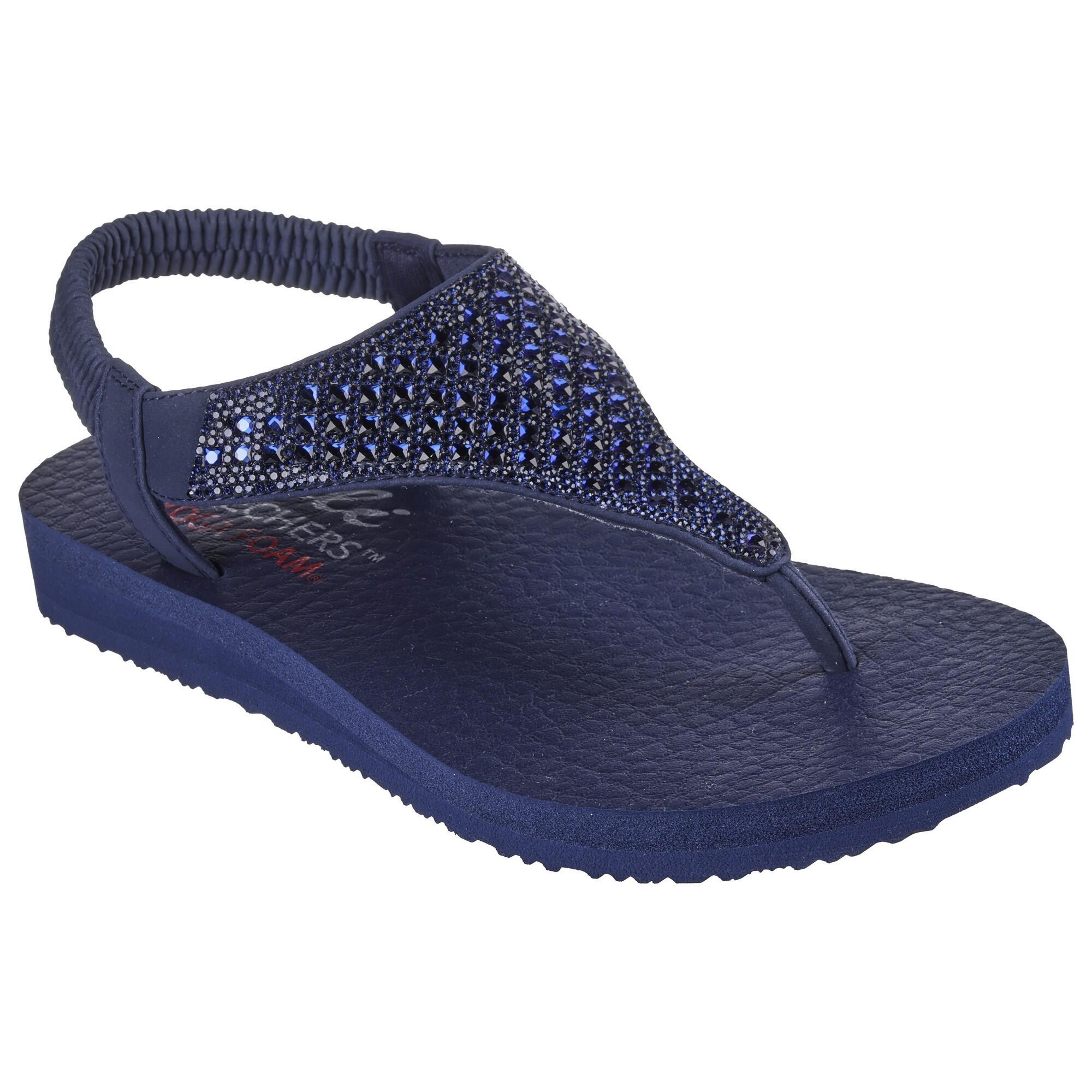 MEDITATION ROCKSTAR Women's flip-flops (Navy blue)