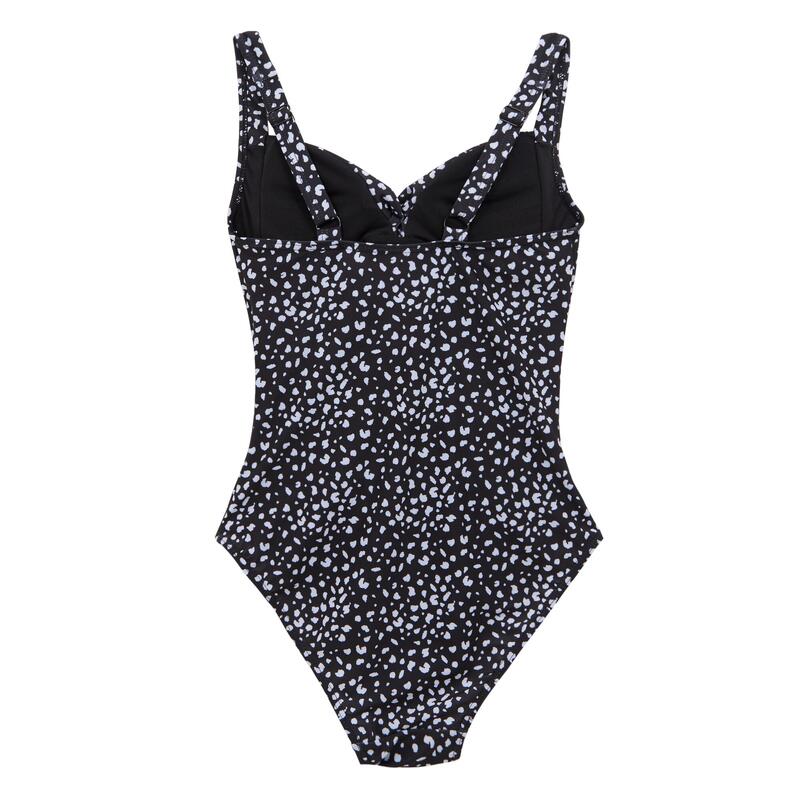 Costume Da Bagno Intero A Pois Fasciante Donna Regatta Sakari Nero Bianco