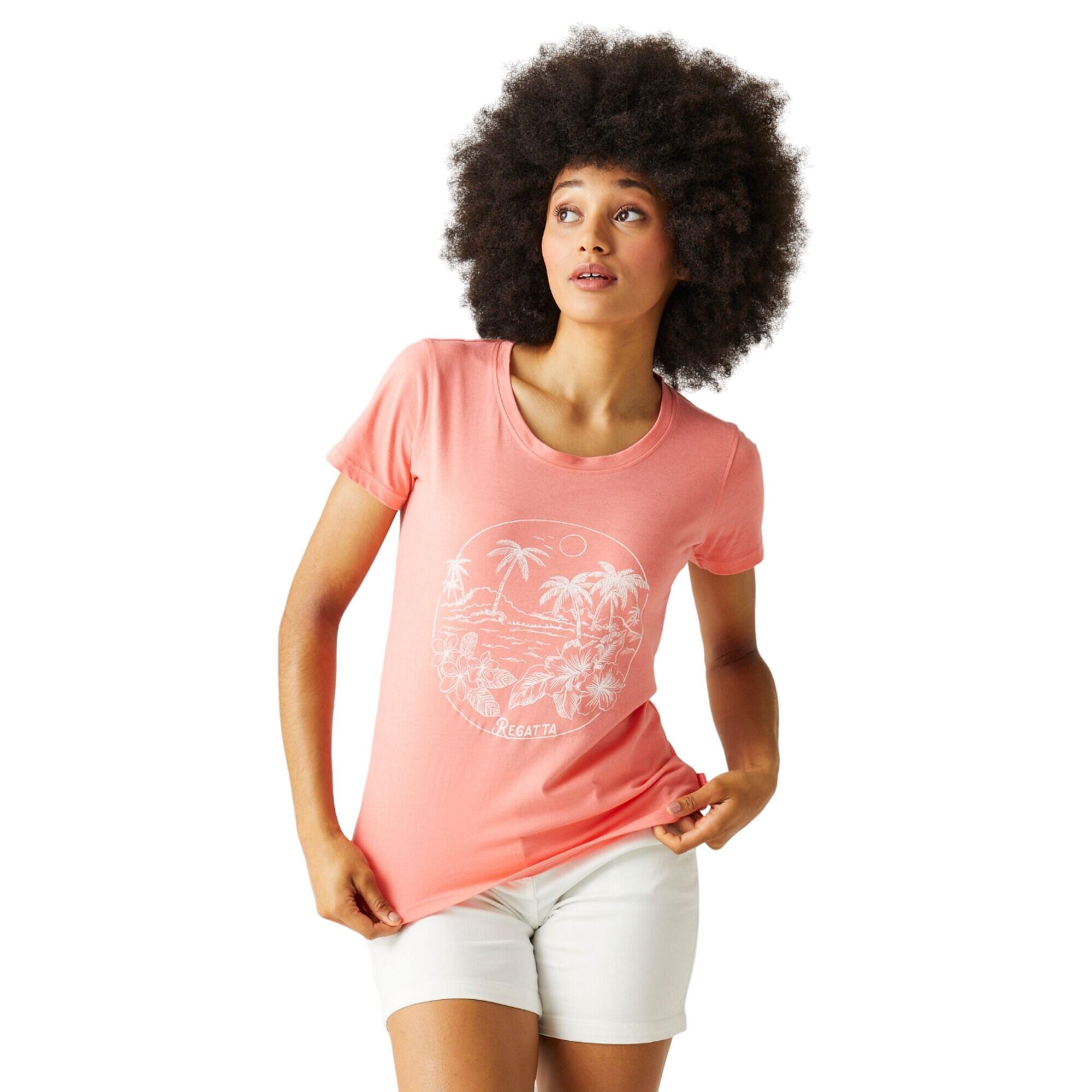 FILANDRA Women's Tshirt (Shell pink)