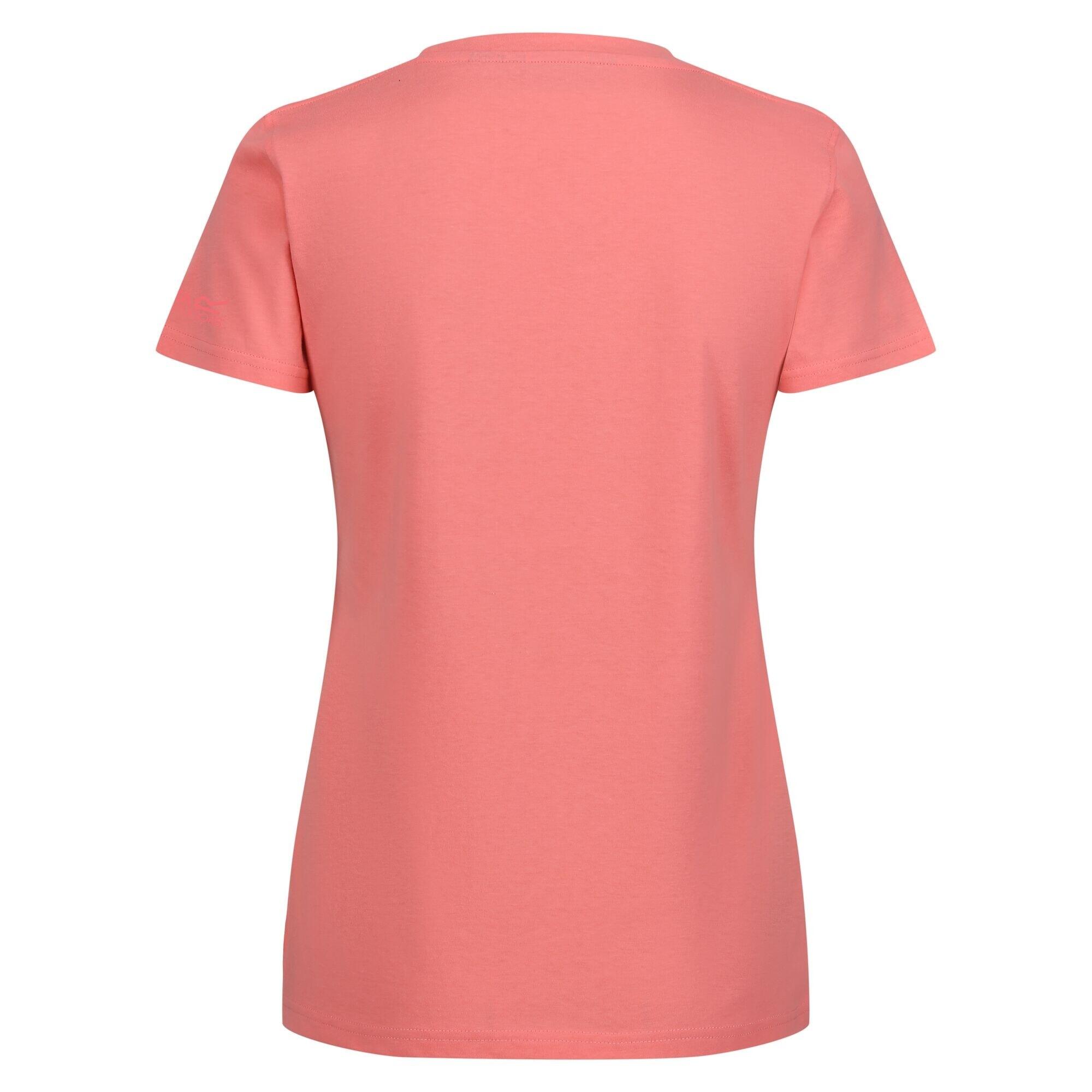Womens/Ladies Filandra VIII Tropical Island TShirt (Shell Pink) 2/5