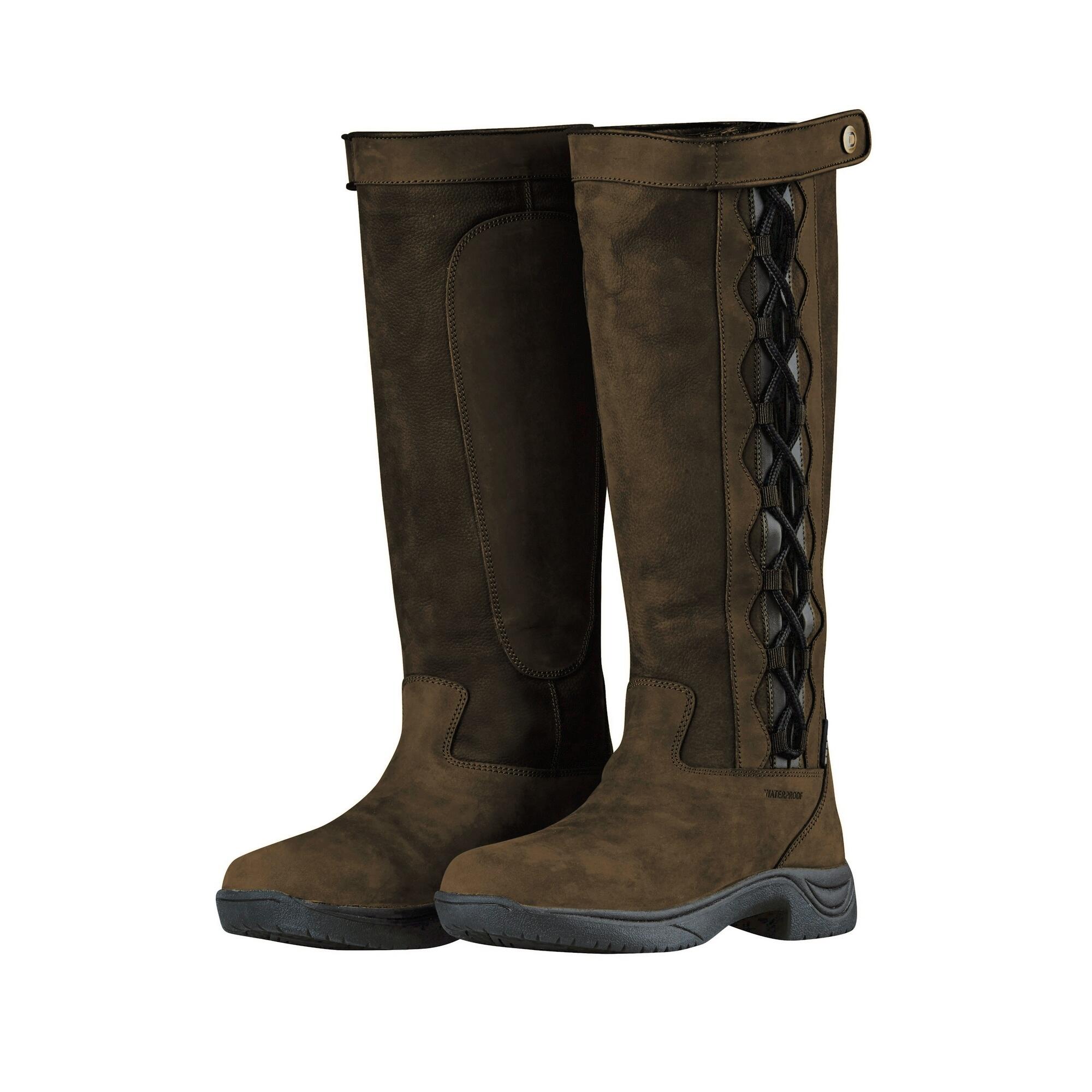 Adults Unisex Pinnacle Leather Boots II (Dark Brown) 2/5