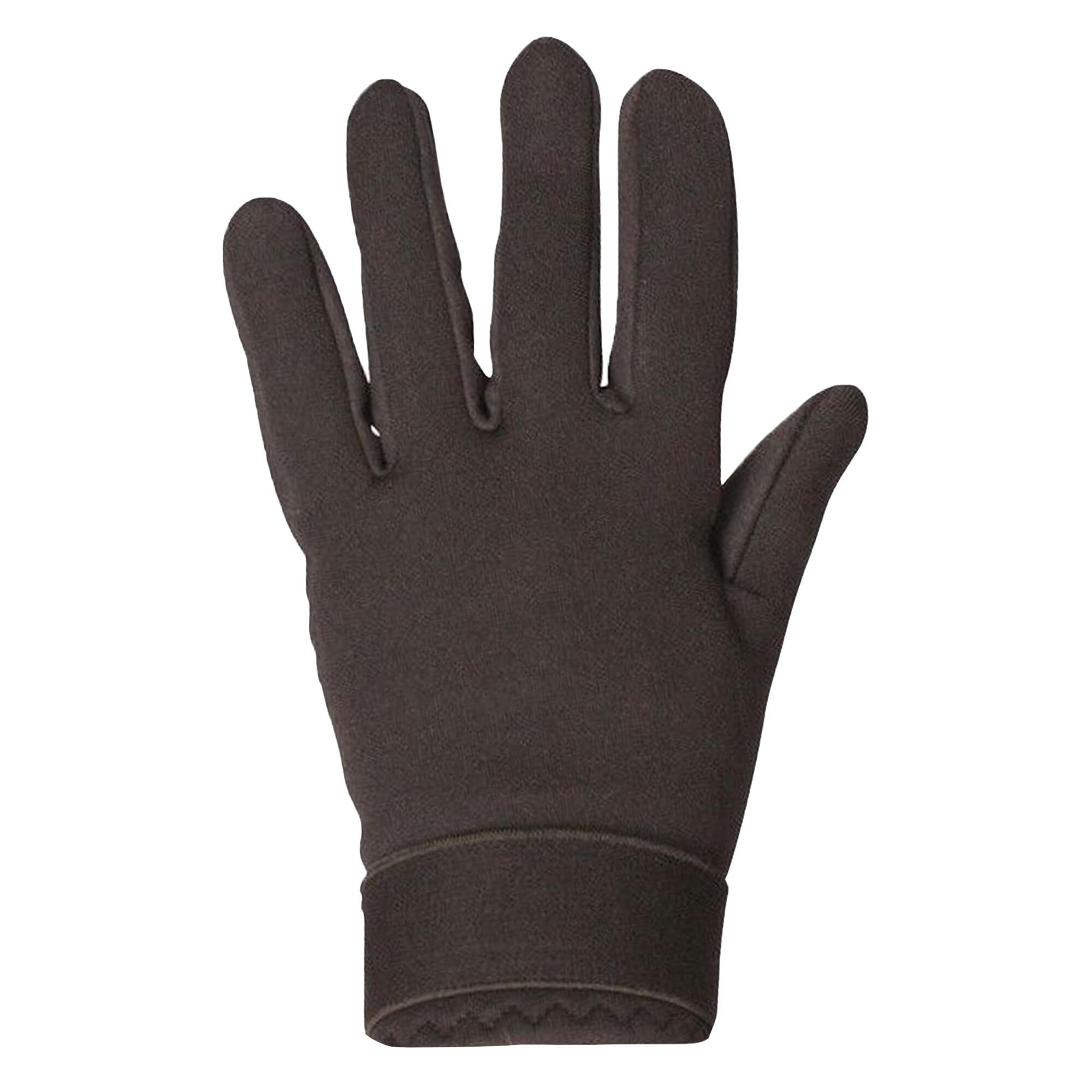 Unisex Neoprene Touch Fastening Riding Gloves (Black) 2/5