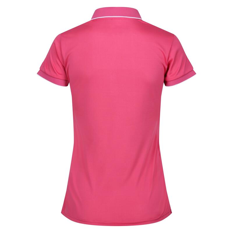 Camisa pólo ativa Remex II Marl para senhora e mulher Rosa Flamingo