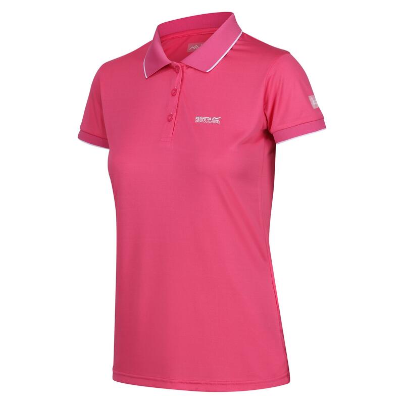 "Remex II" Poloshirt für Aktiv Damen Flamingo-Rosa