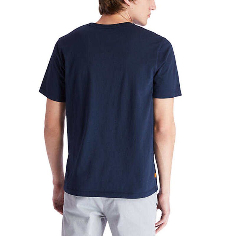 T-shirt Kennebec River Tree Blauw - A2C2R433