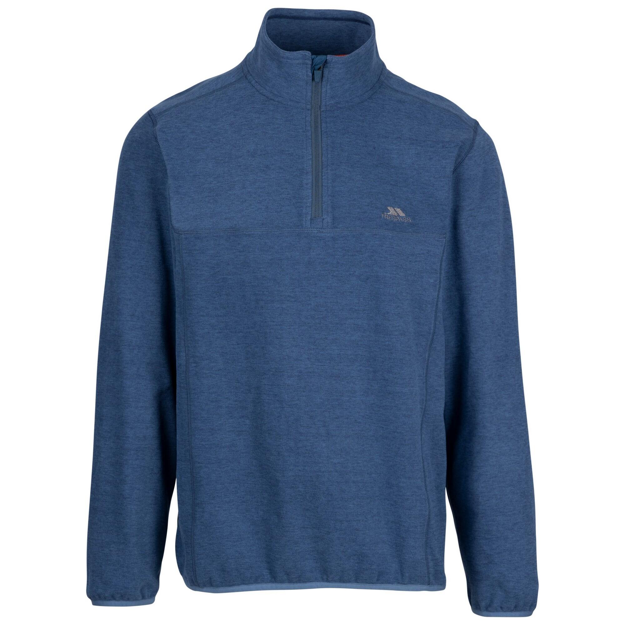 Men's MINDEL fleece top (Mottled blue)