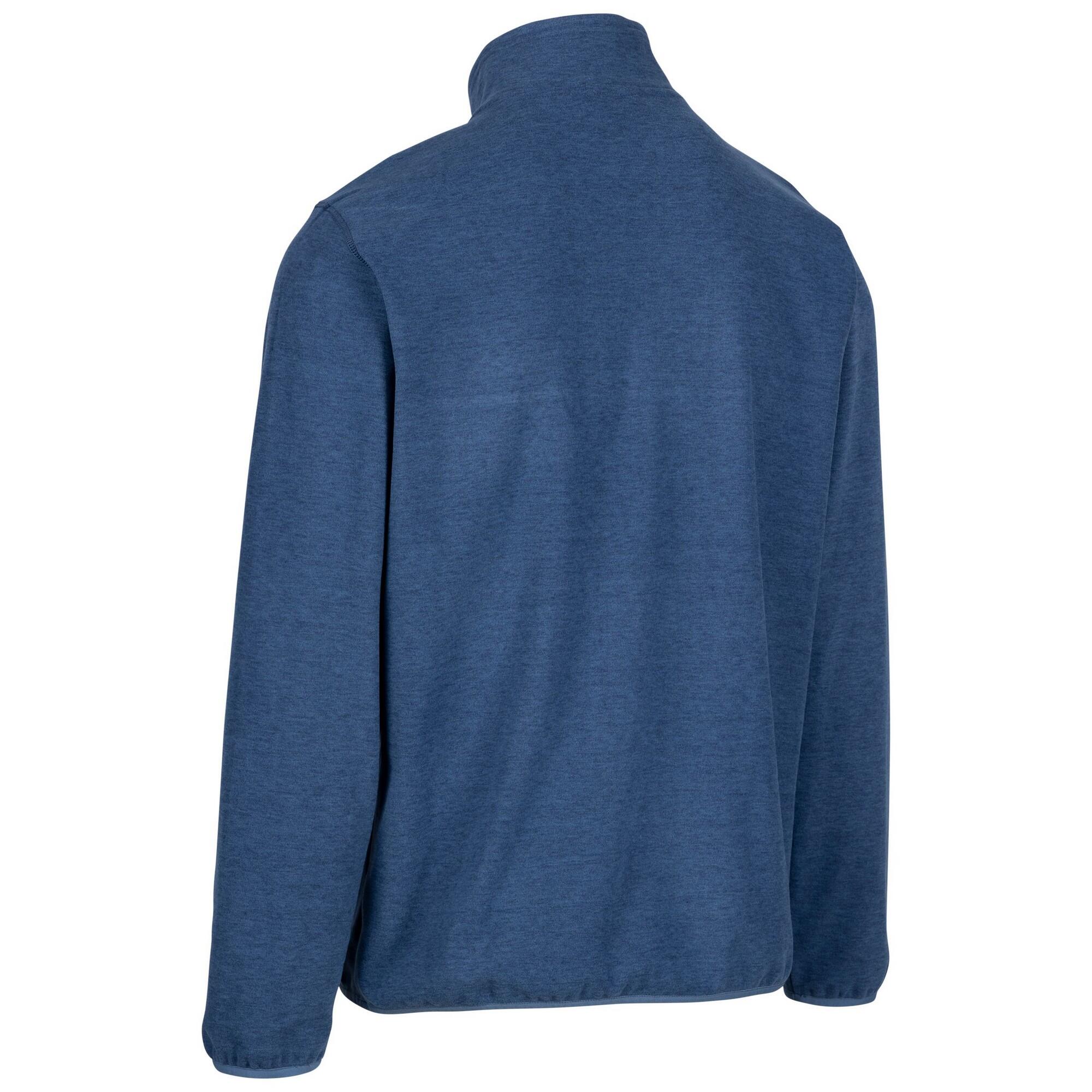 Uomo Top in pile MINDEL (blu screziato)