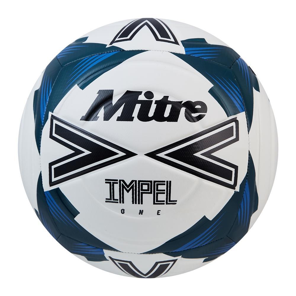 MITRE Impel One 2024 Football (White/Black/Blue)