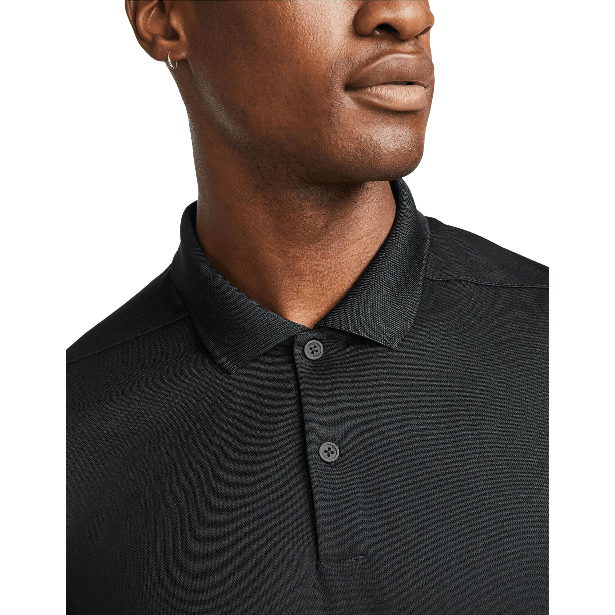 Mens Victory DriFIT Polo Shirt (Black) 3/3