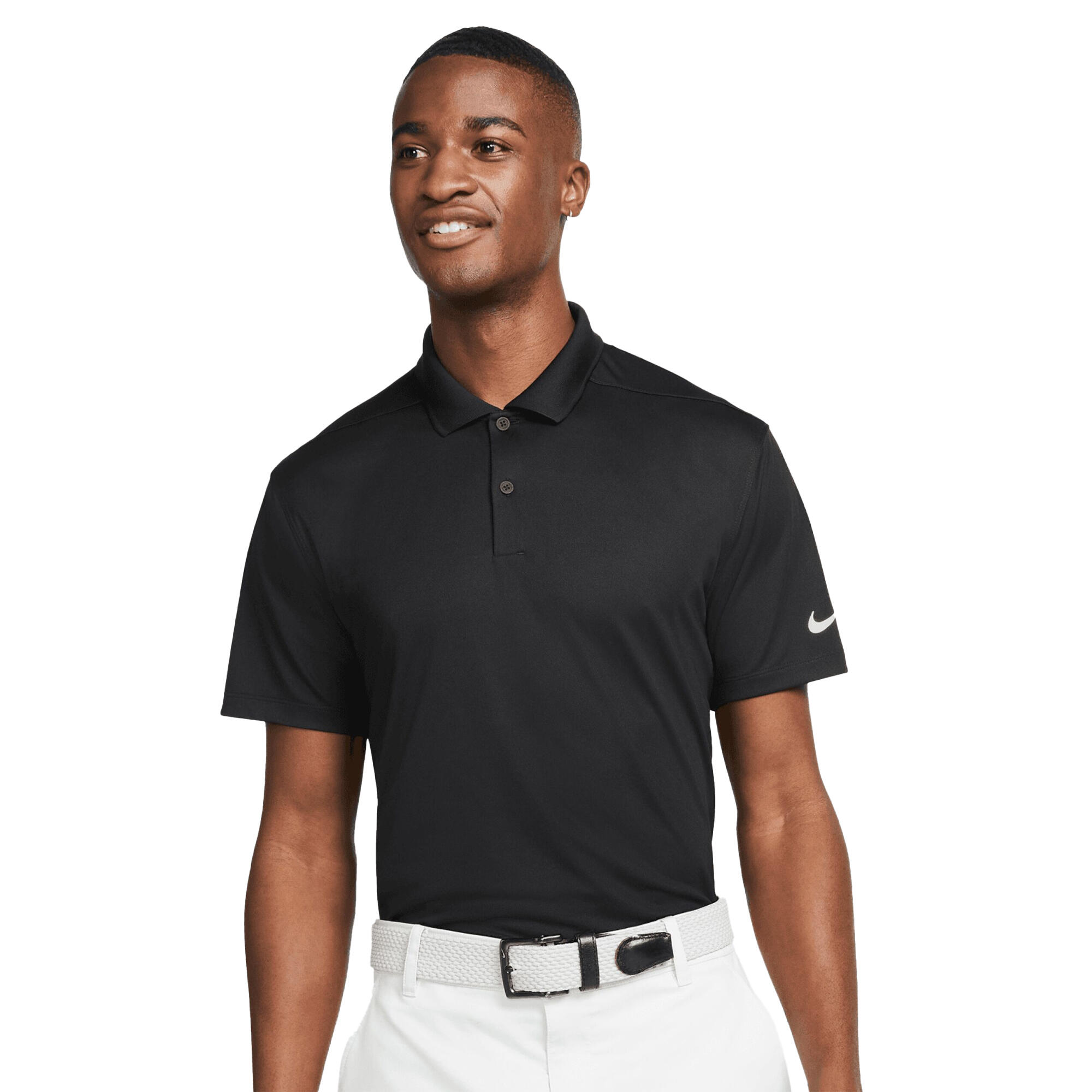 NIKE Mens Victory DriFIT Polo Shirt (Black)