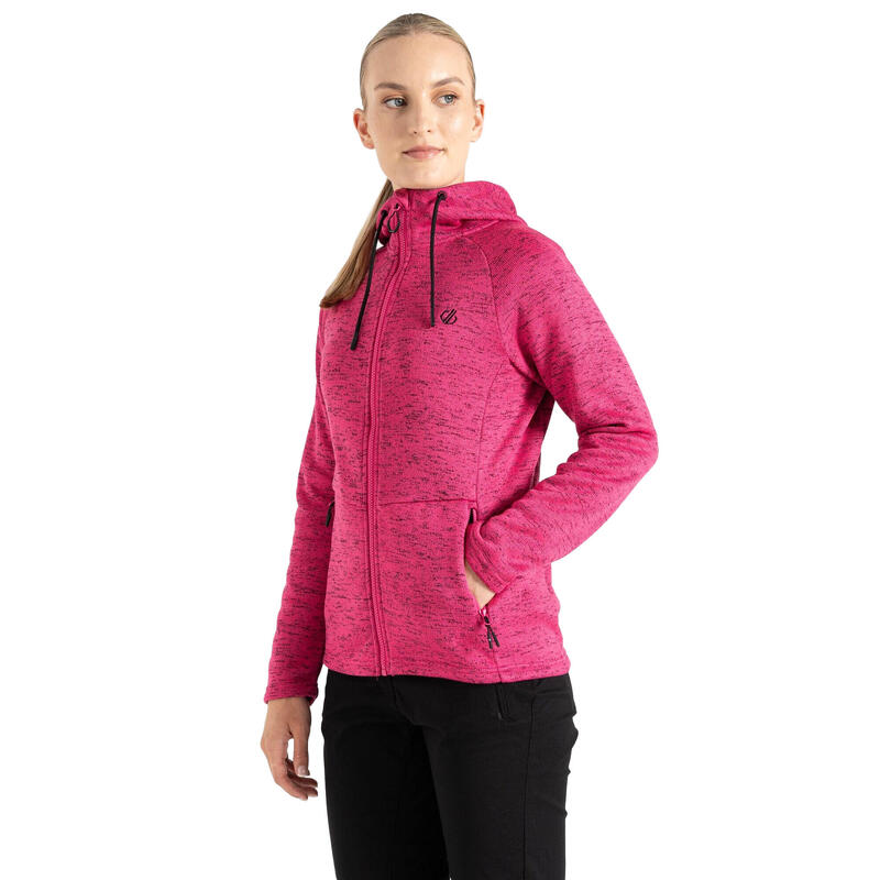 Dames Marl Fleece Jas (Puur Roze)