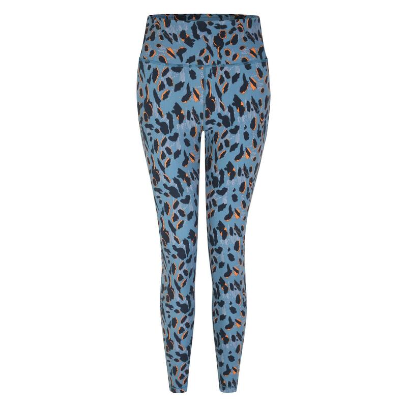 Mallas leggings Influential Diseño Estampado de Leopardo para Mujer Azul Niágara