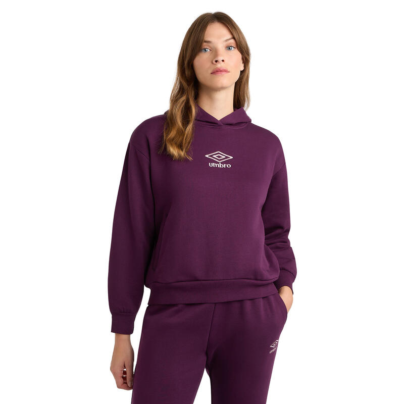 Sweat à capuche CORE Femme (Violet foncé / Mauve)