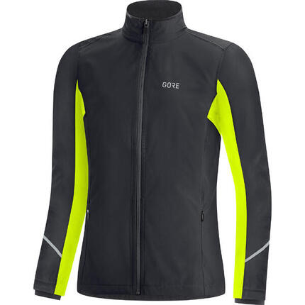 Veste Coupe-Vent Gore Wear R3 Partial Gore-Tex Infinium Noir/Jaune fluo Femme