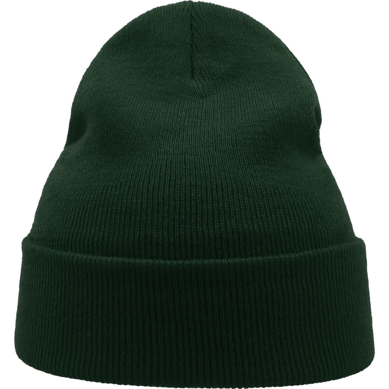 Unisex Adult Wind Recycled Cuffed Beanie (Bottle Green) 3/3