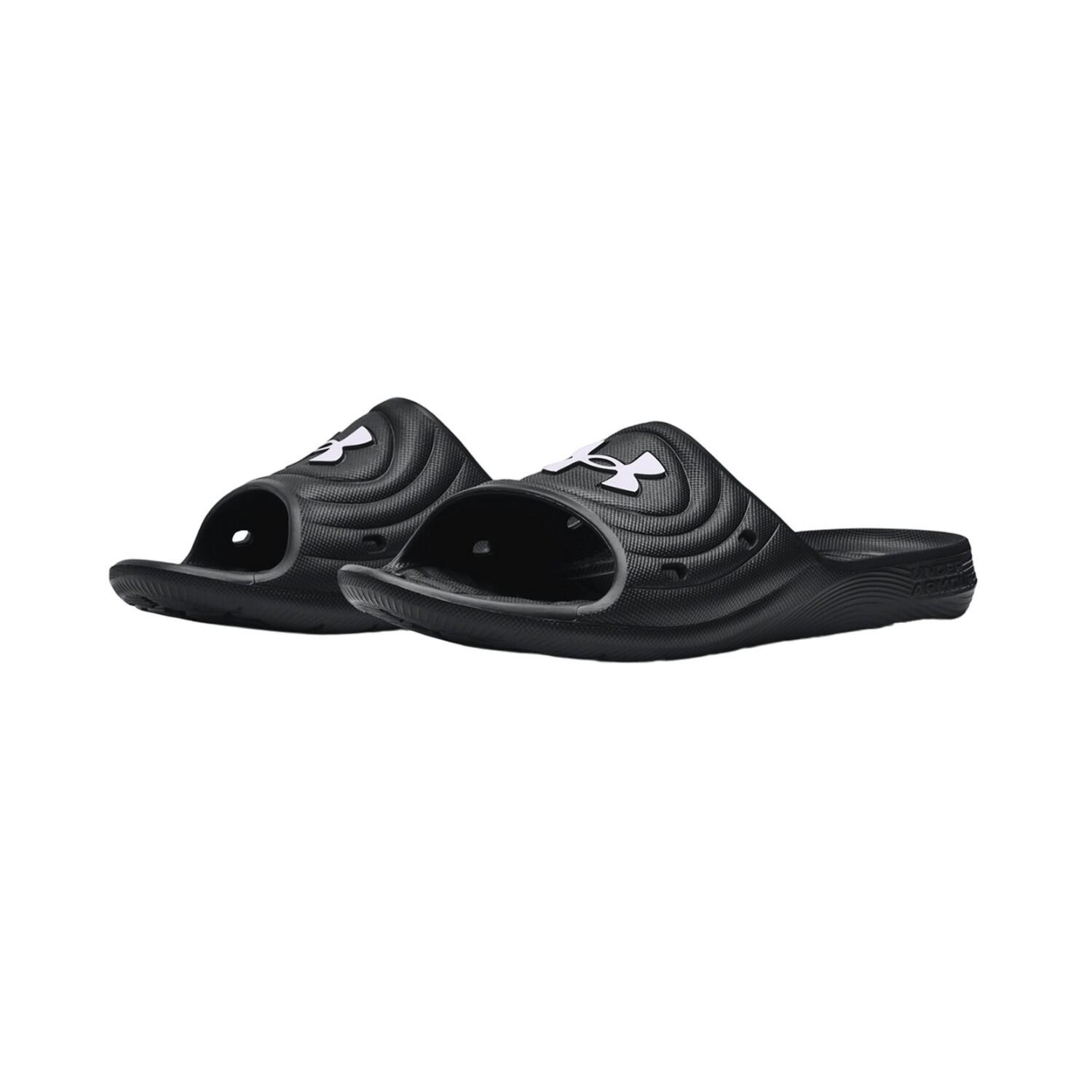 UNDER ARMOUR Unisex Adult Locker IV Sliders (Black/White)