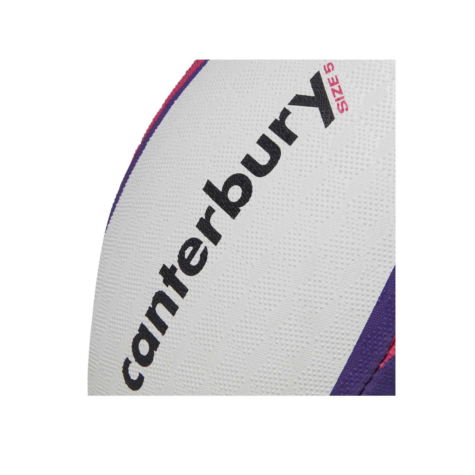 Ballon De Rugby MENTRE (Blanc / Violet) Taille 5 3/7