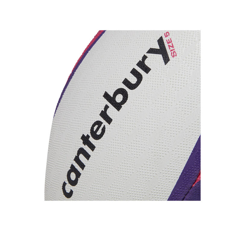 Ballon de rugby MENTRE (Blanc / Violet)