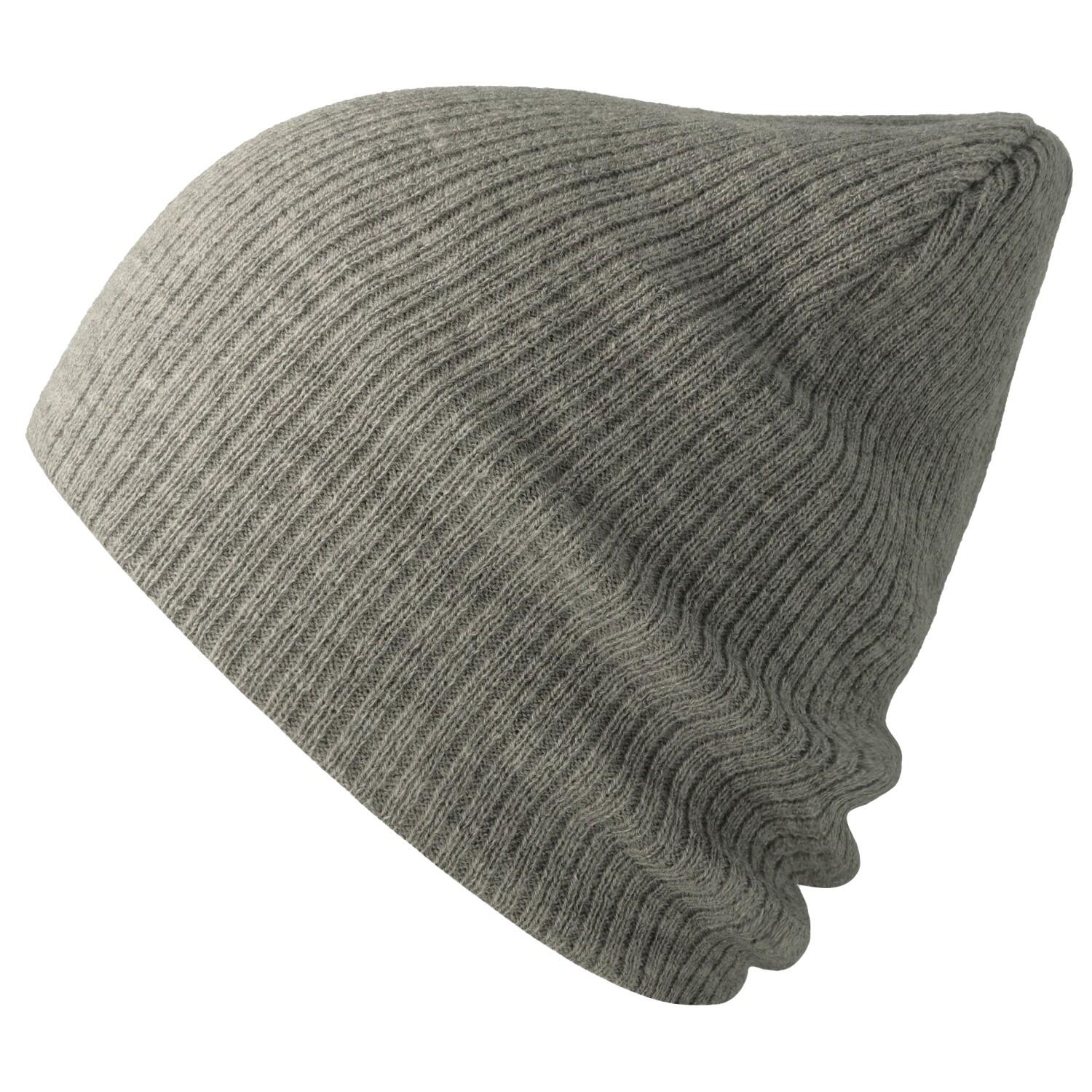 ATLANTIS Unisex Adult Brad Recycled Slouch Beanie (Light Grey Melange)