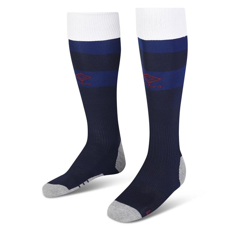 Socken für zu Hause "2324", England Rugby Kinder Marineblau/Weiß/Grau