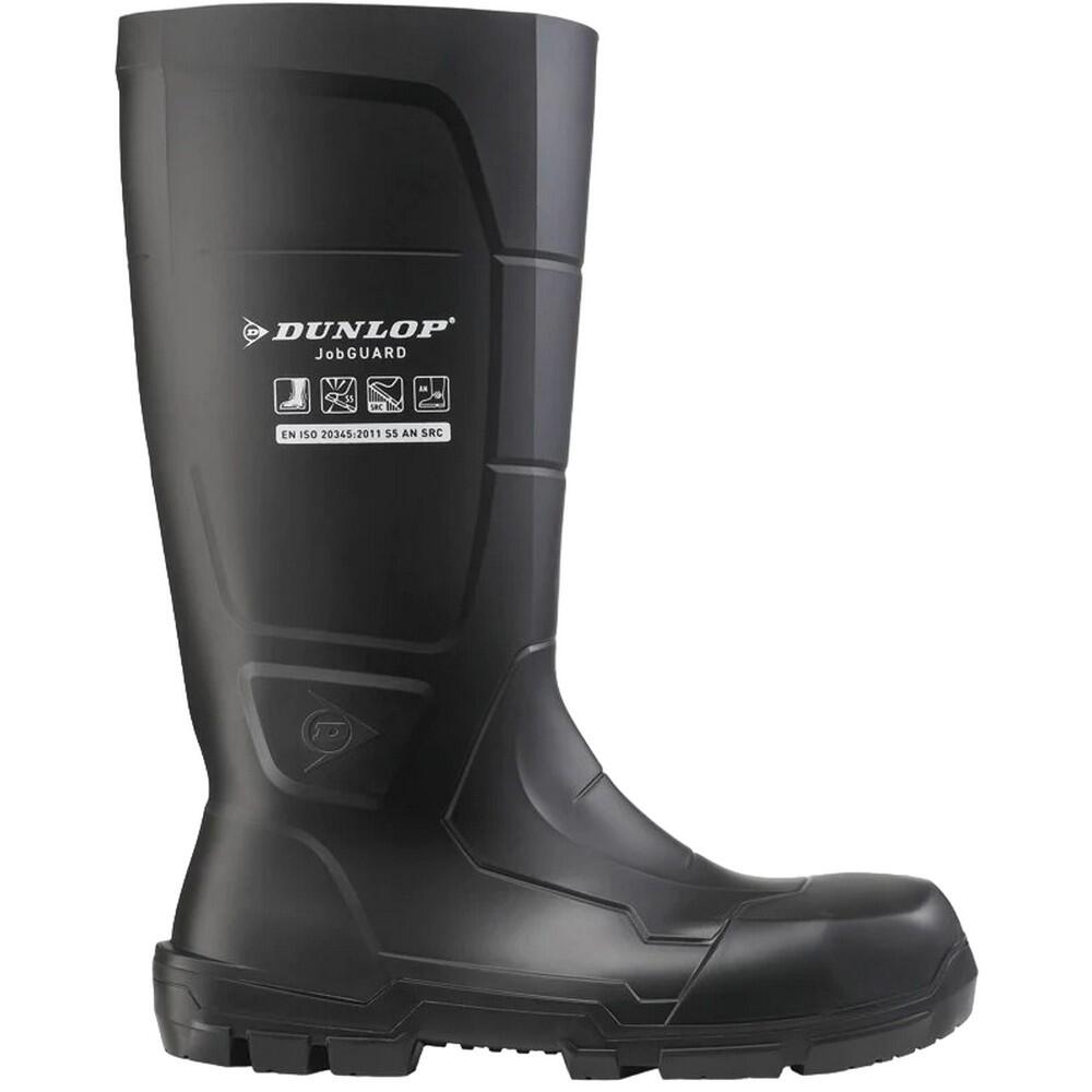 Unisex Adult Jobguard Safety Wellington Boots (Black) 3/4