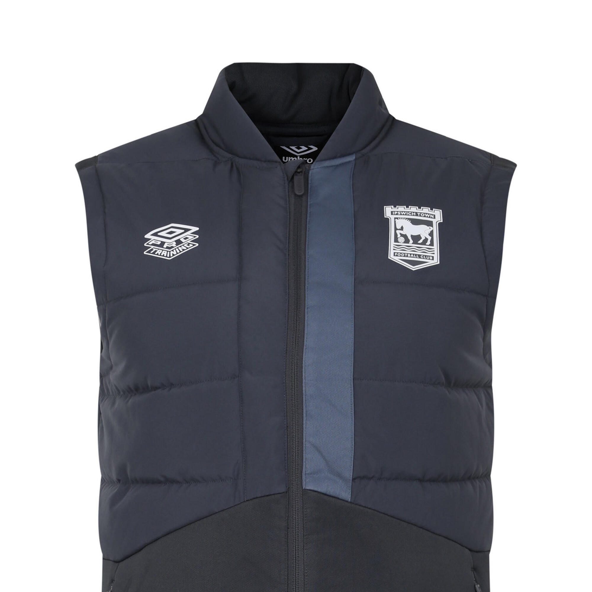 Mens 23/24 Ipswich Town FC Gilet (Carbon/Grisaille) 3/3