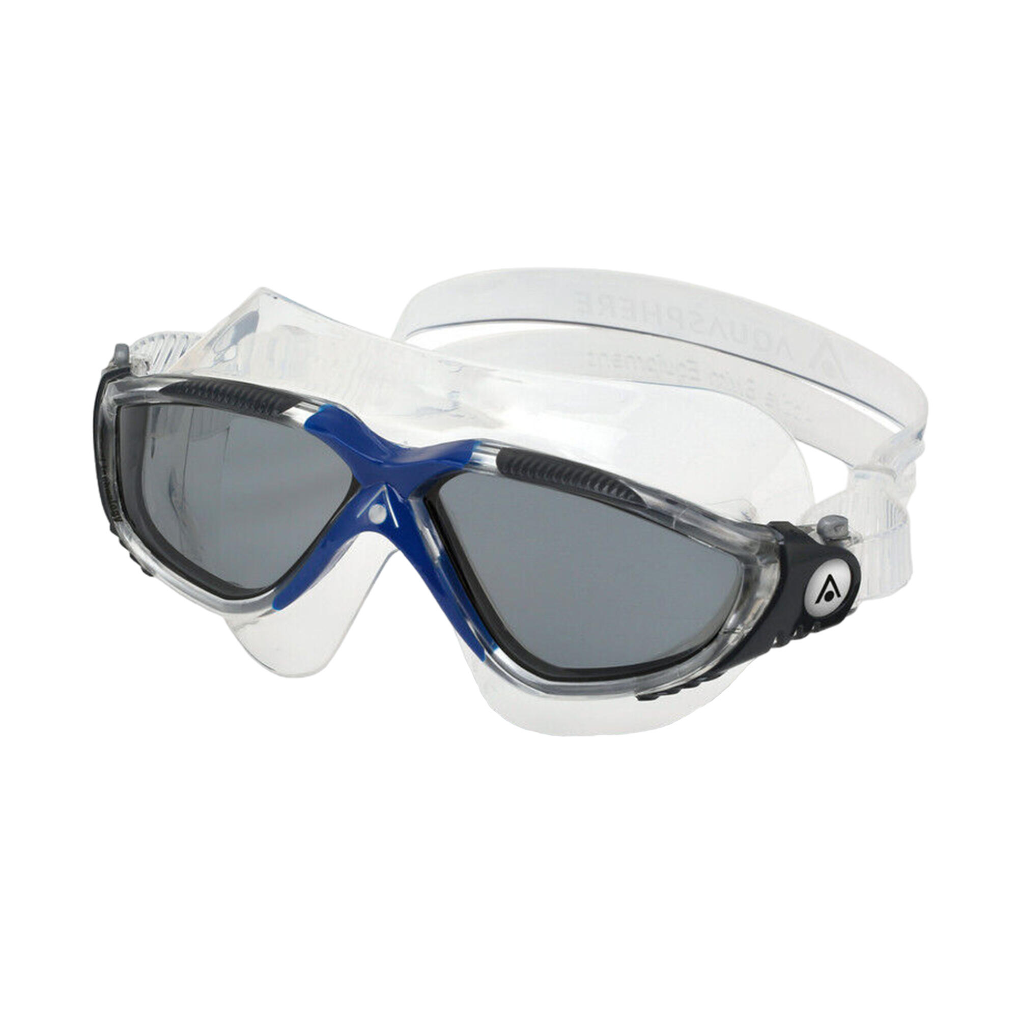 Unisex Adult Vista Swimming Goggles (Clear/Grey/Dark Blue) 3/4