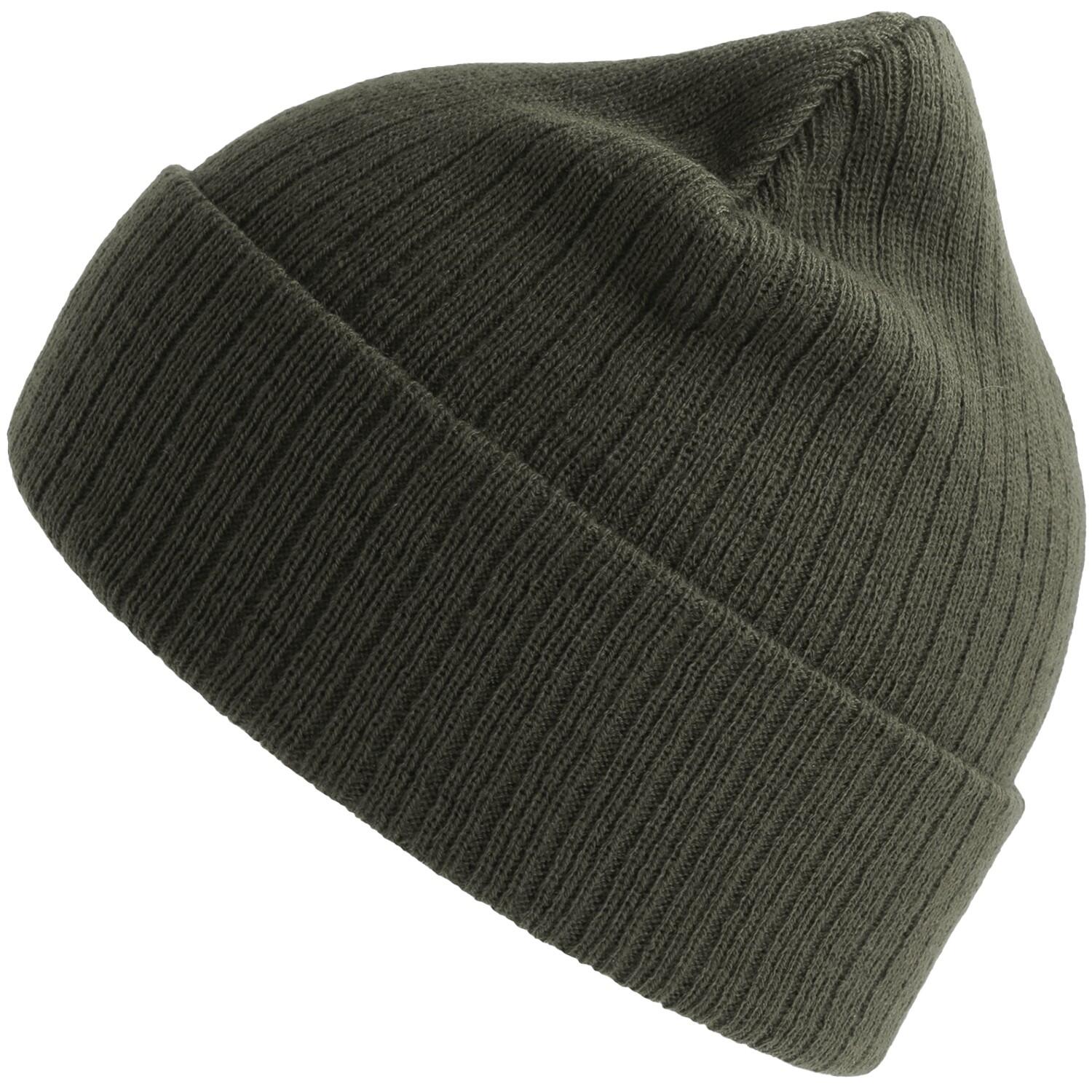 ATLANTIS Unisex Adult Rio Ribbed Recycled Beanie (Olive)