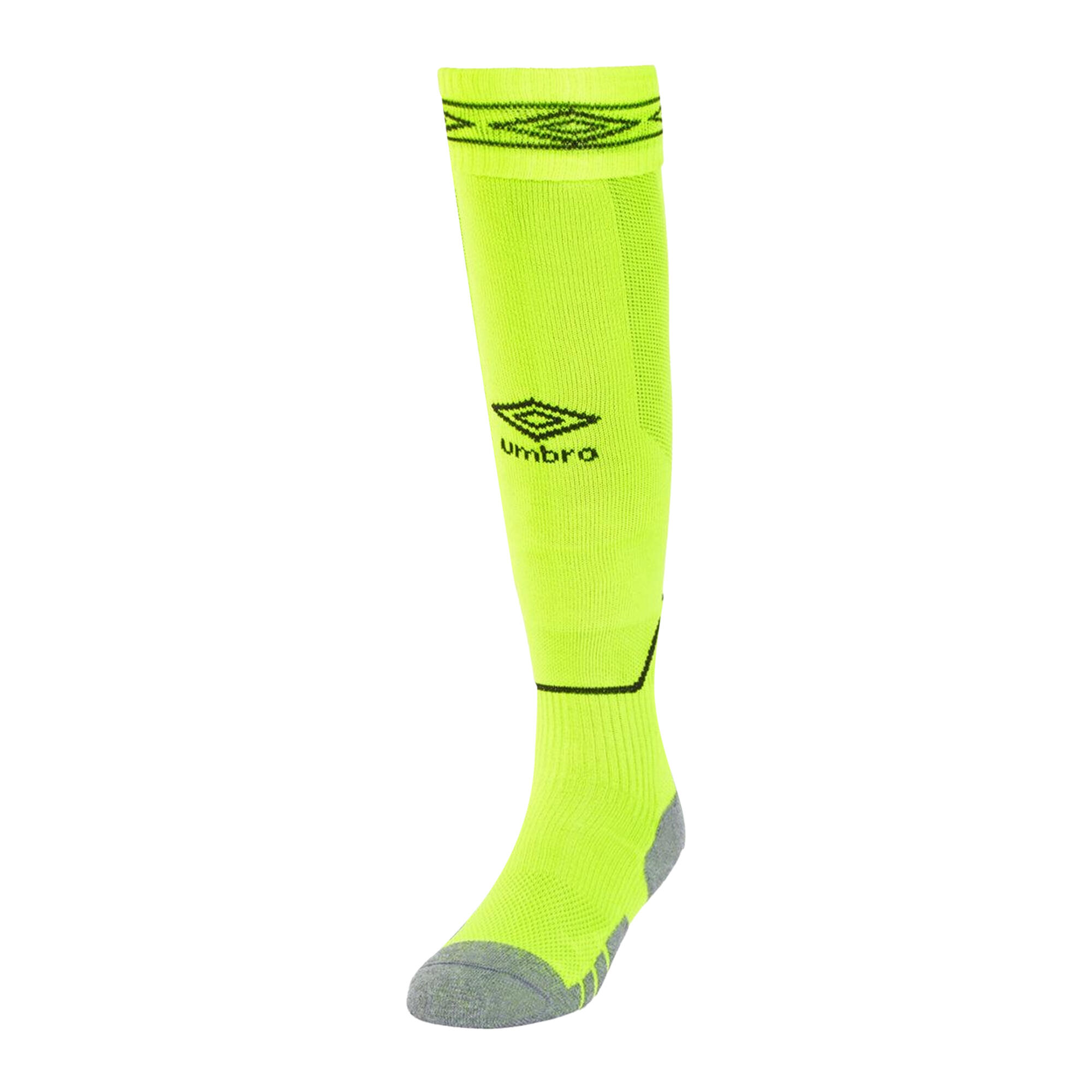 DIAMOND Children's soccer socks (Fluorescent yellow / Carbon)