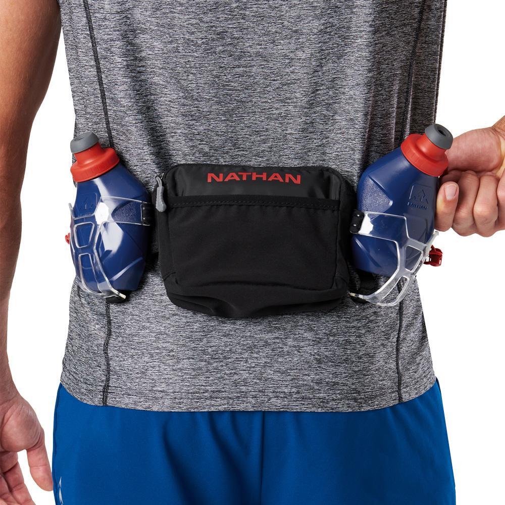 NATHAN Trail Mix Plus 3.0 Running Belt (Black/Red)