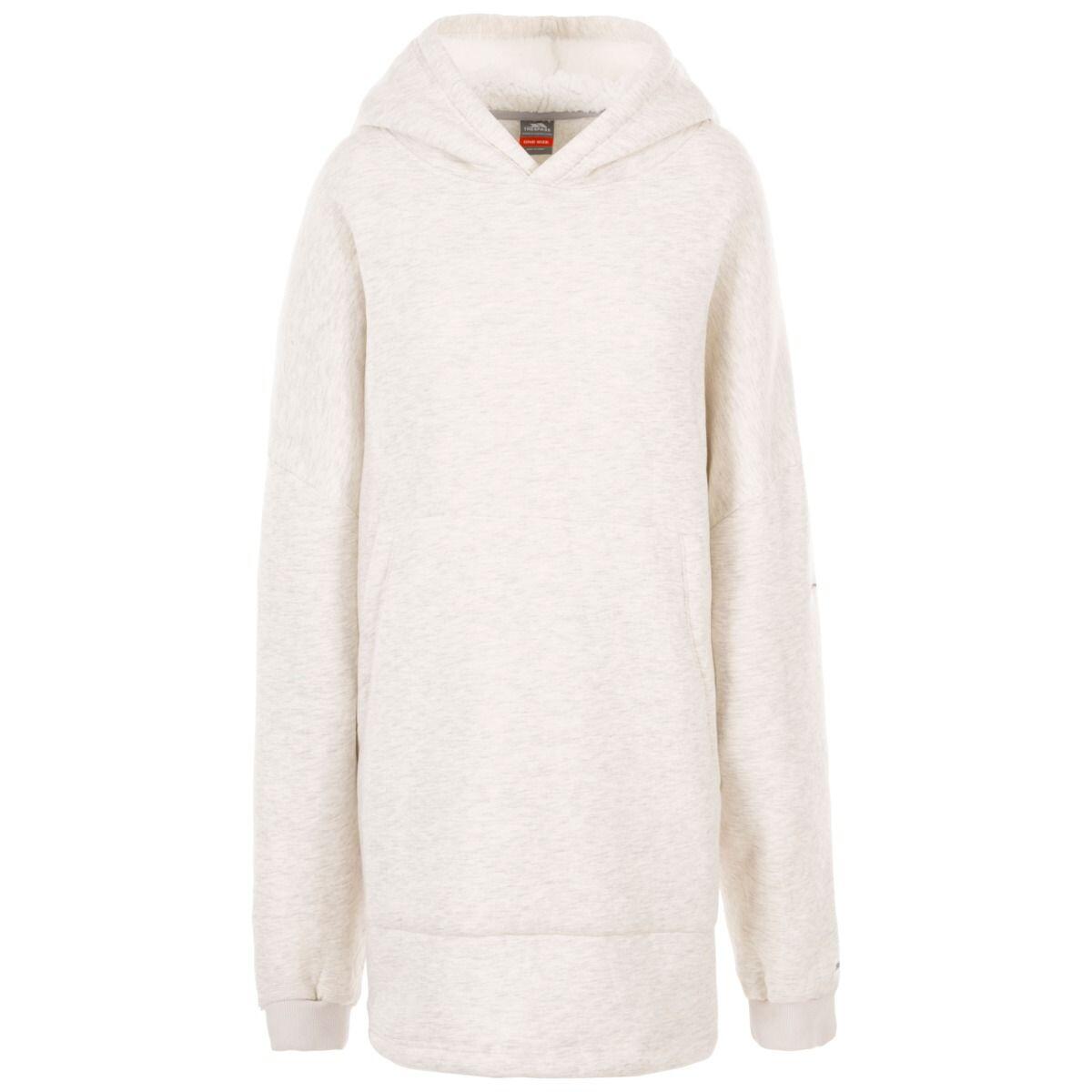 TRESPASS Unisex Adult Cosy Marl Fleece Oversized Hoodie (Ghost)