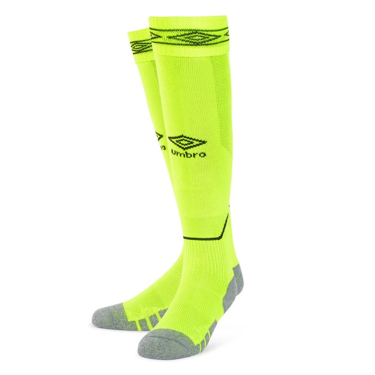 UMBRO Diamond Football Socks (Safety Yellow/Carbon)