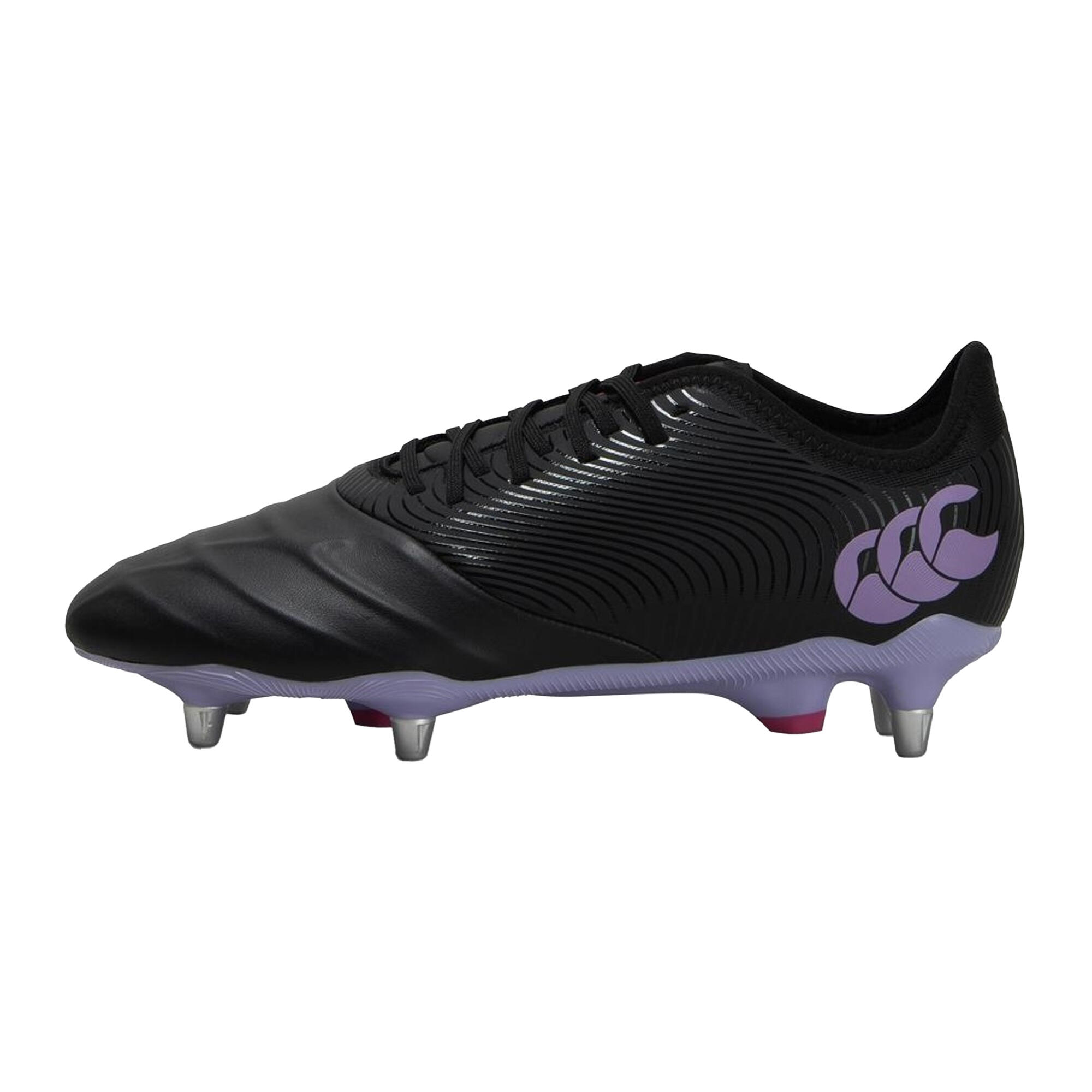 PHOENIX GENESIS PRO Adult soft rugby boots (Black / Purple)