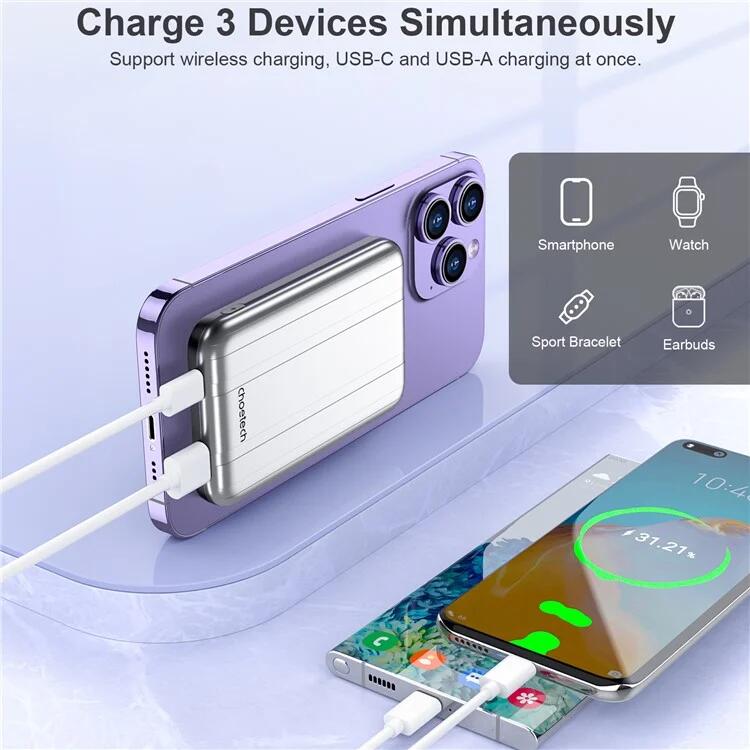 Mini powerbank Choetech indukcyjny 5000mAh