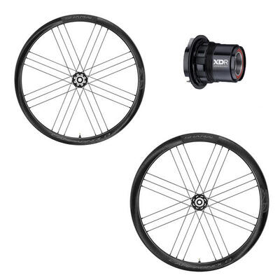 Set van 2 fietswielen campagnolo shamal c21 2wf disque tubeless ready sram xdr (