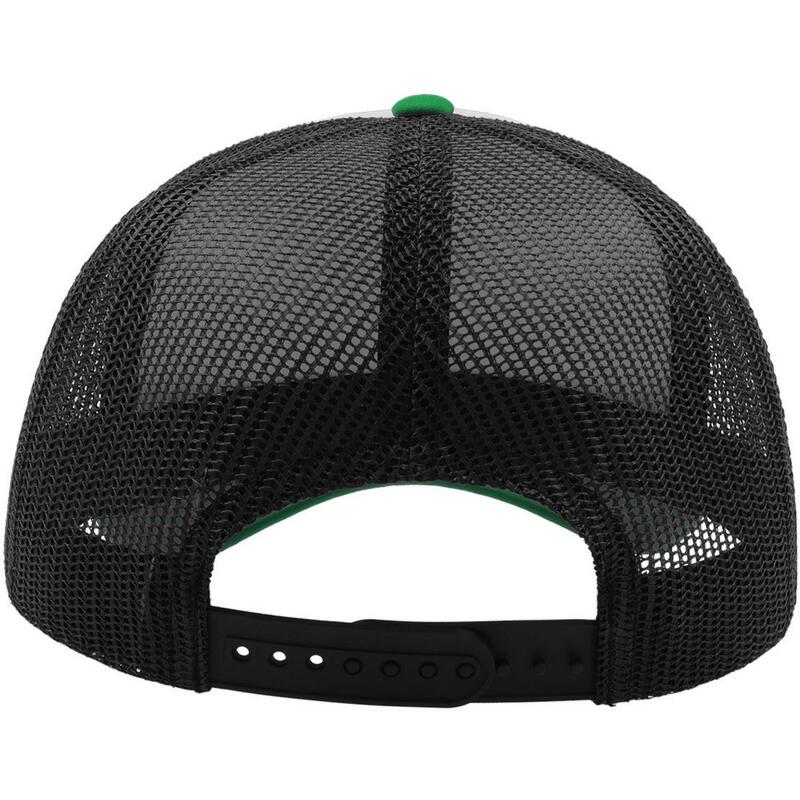 Casquette trucker RAPPER Adulte (Blanc / Noir / Vert)