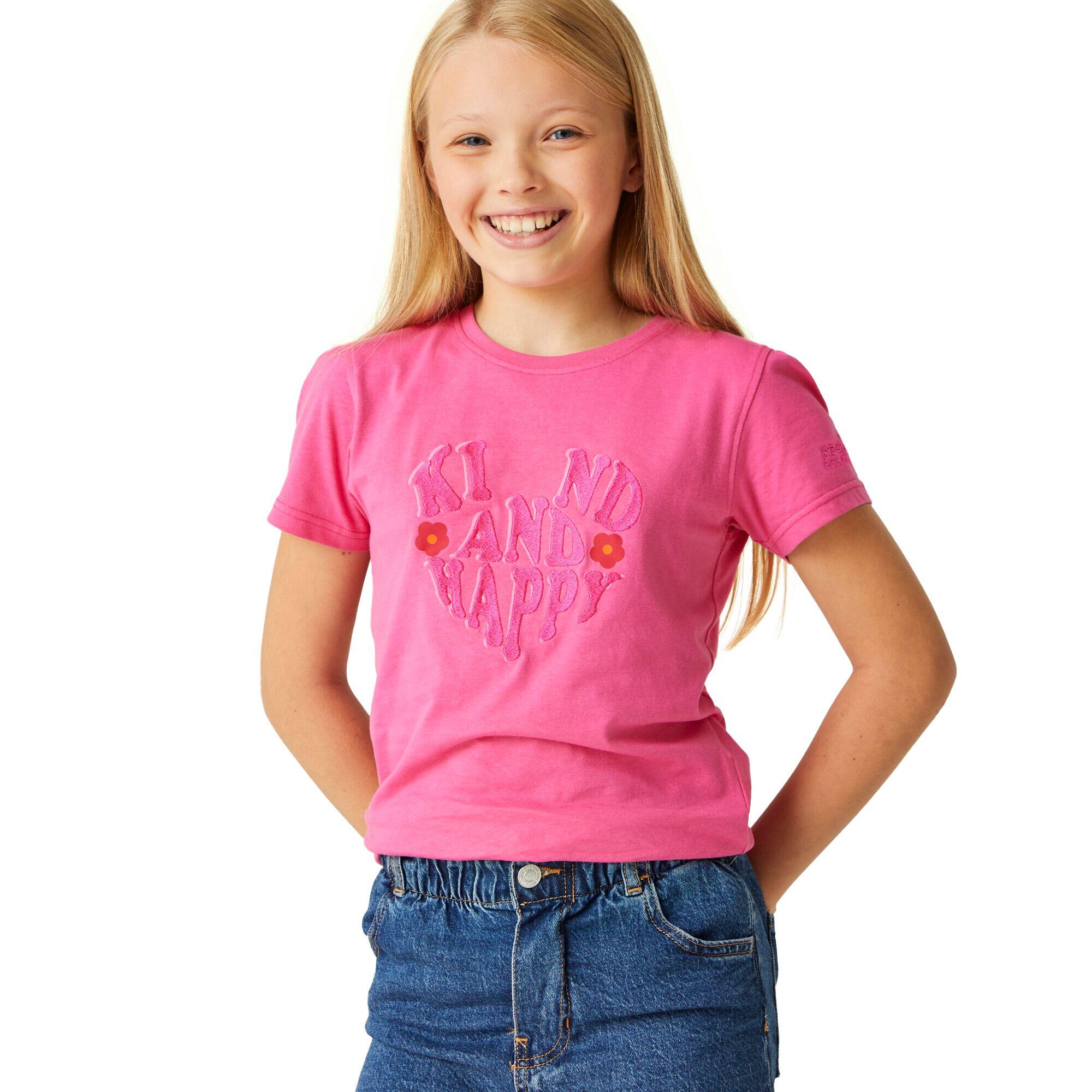 "Bosley VII" TShirt für Kinder Flamingo-Rosa 4/5